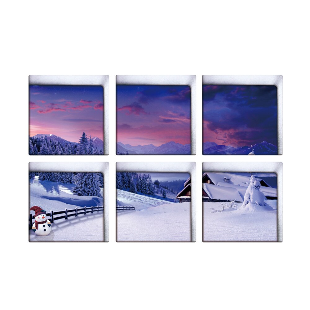 Funny 6pcs 3D bathtub stickers Water Shadow Pattern 3D Anti Slip Waterproof Bathtub Sticker Tub Bathroom Decal PVC Mural: A