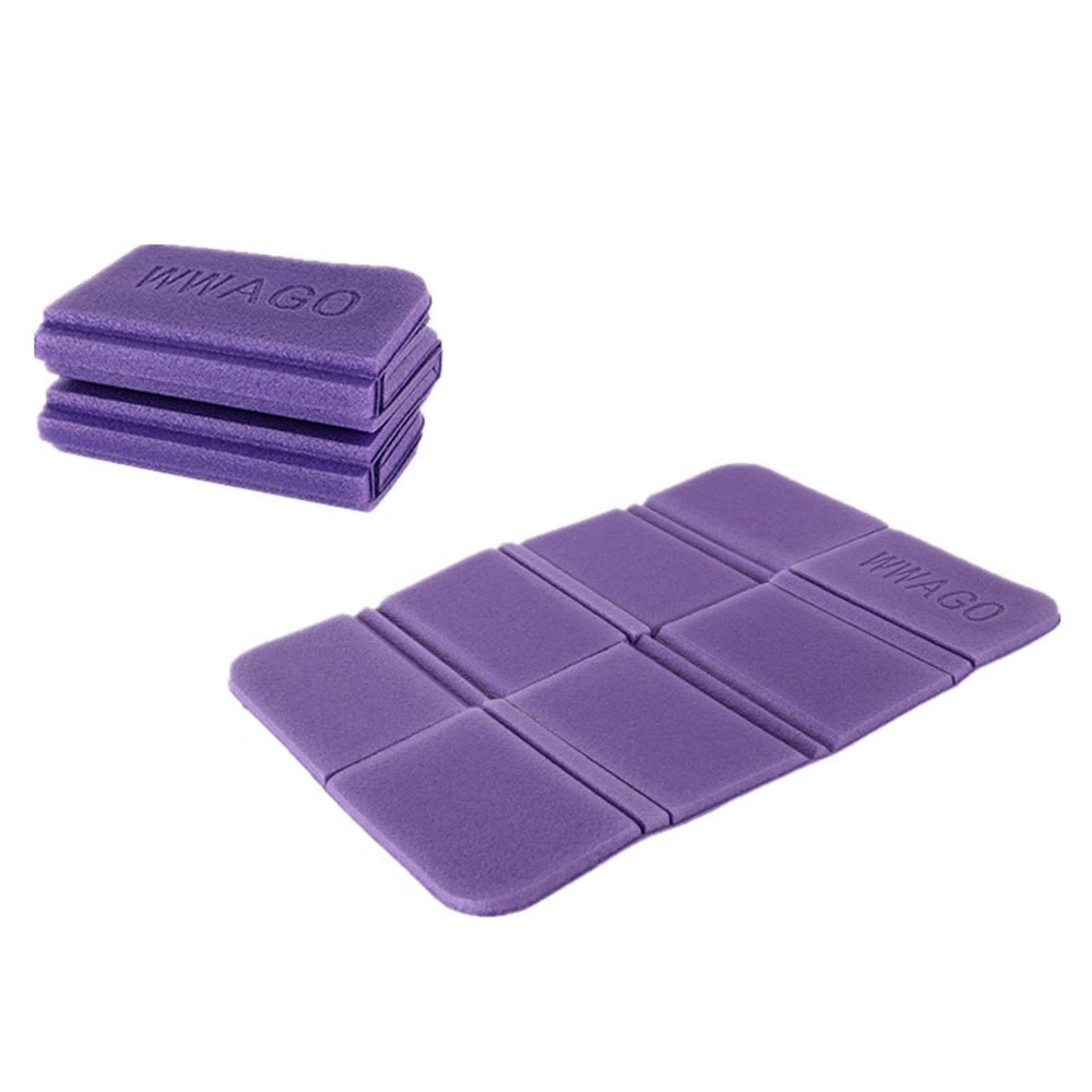 Portable Seat Cushion Mat Waterproof Seat Pad Foldable Cushion Insulated Folding Foam Sit Mat for Outdoor Camping Picnic Hiking: Purple