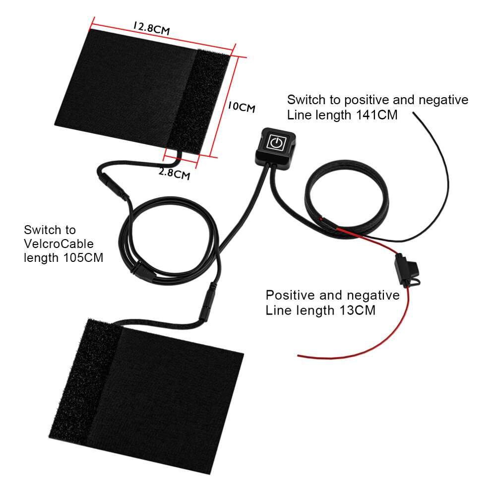12 V moto carico rapido e scarico impugnatura riscaldata elettrica impugnature riscaldanti Set copertura impugnatura scaldavivande manubrio