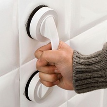 Badeværelse skridsikkert aftageligt håndtag bruserum armlæn køleskabshåndtag m/ super stærk sugekop for mere sikkerhed hvid