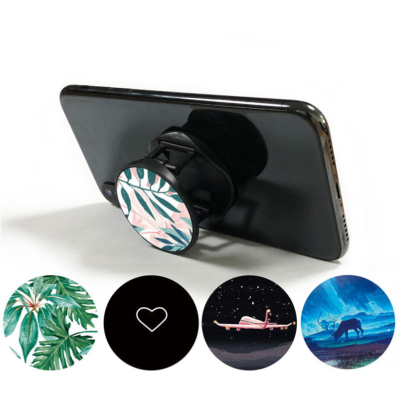 Luxury Love Heart Stars Foldable Cell Phone Ring Stand Holder For Smartphones and Tablets Mobile Phone Universal Finger Ring