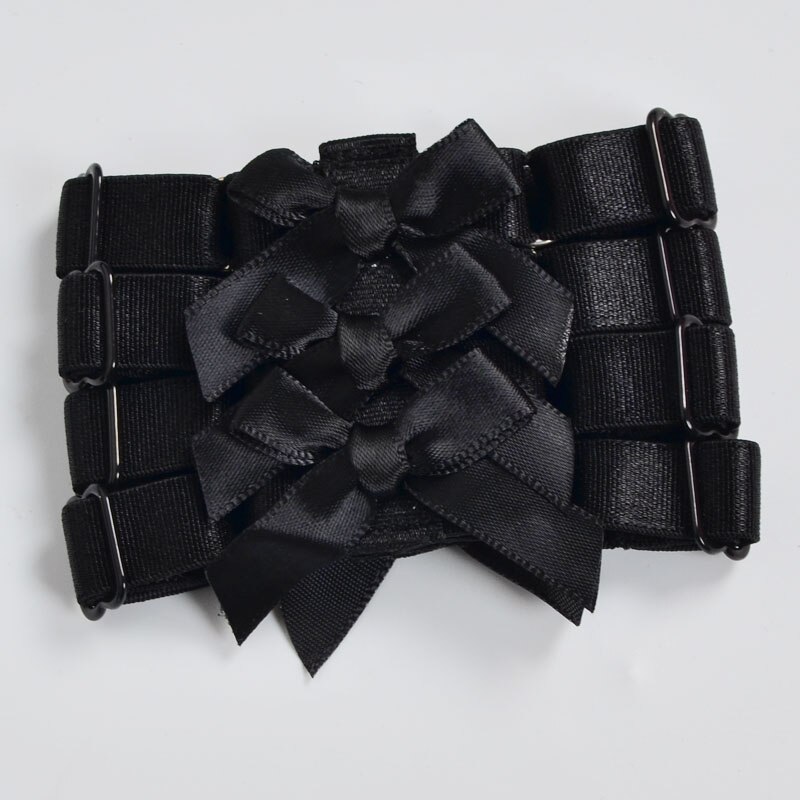 Sort sexet armbind arm stykke armbånd strop armbånd sele sløjfe med hjerte krop sele bur bondage hånd sele