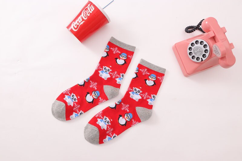 Christmas Socks For Children Elderly Elk Snowman Cotton Stocking Year Socks Christmas Decoration Boys Girls Christmas: 04