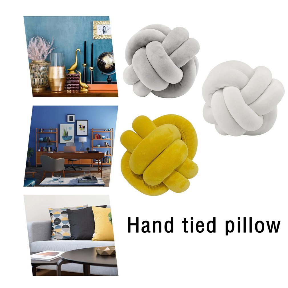 Nordic Handgemaakte Geknoopt Kussen Creatieve Sierkussen Sofa Slaapkamer Decoratie Milieuvriendelijk Anti-Allergische Fiber