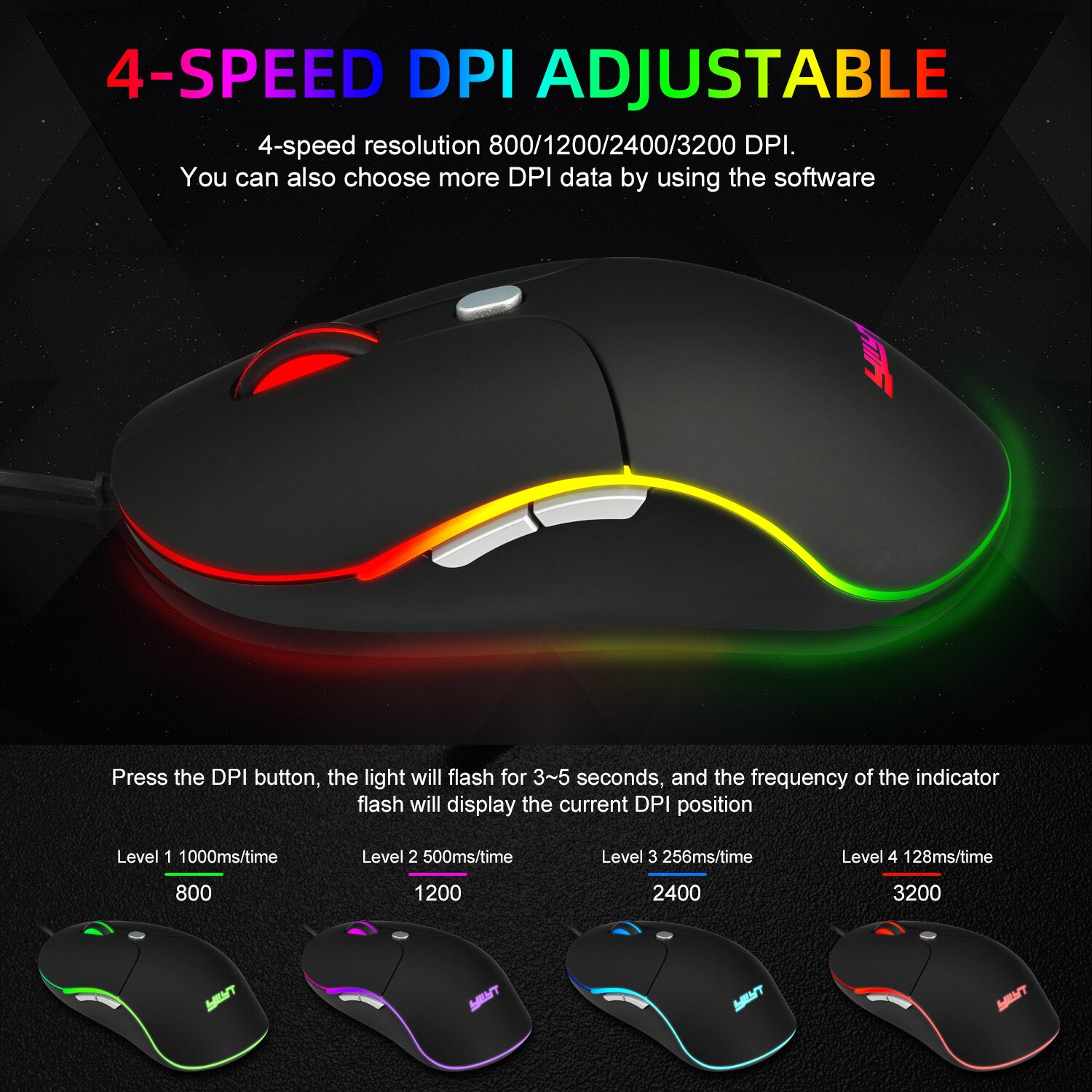 Ergonomic Cool perip Gaming Mouse Button LED 2000 DPI USB Computer Mouse Gamer Mice S1 Silent Mause With Backlight For PC Laptop