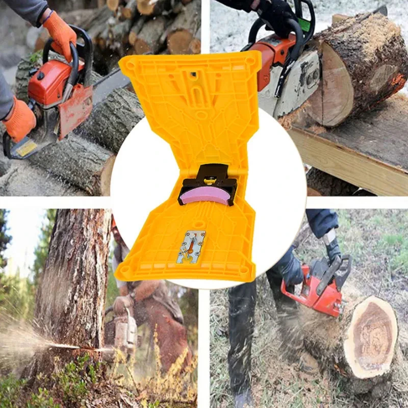Portable Chainsaw Blade Sharpener Grindstone Saw Chain Sharpener Fast Grinding Sharpening Chainsaw Chain Woodworking tools