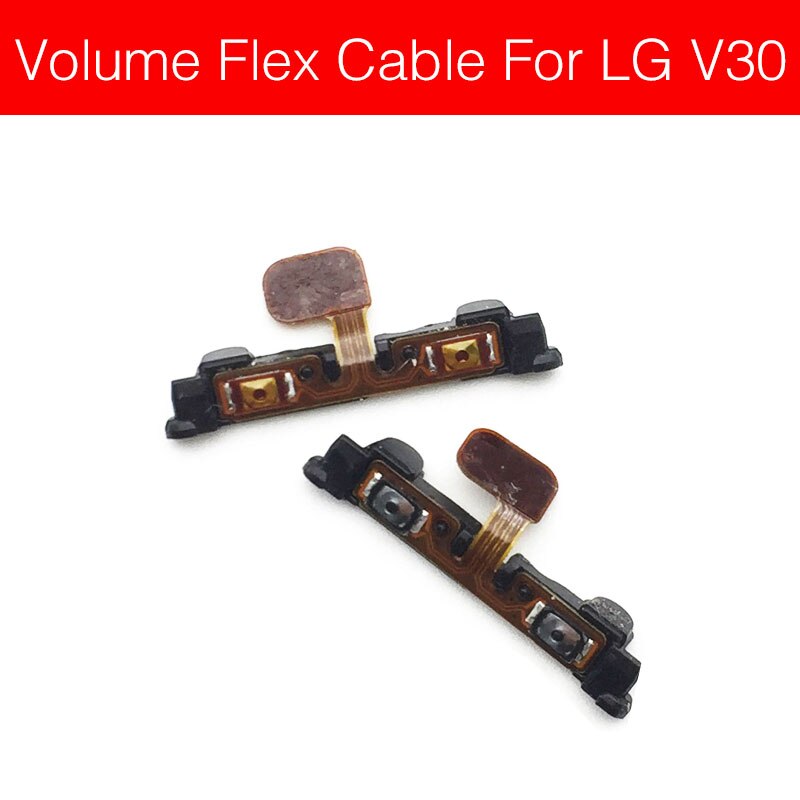 Volume & Power Knop Voor LG V10 V20 V30 V40 ThinQ F600 H961N H968 H910 H918 VS995 LS997 Schakelaar Op /off Power Control Flex Kabel: V30 Volume Flex