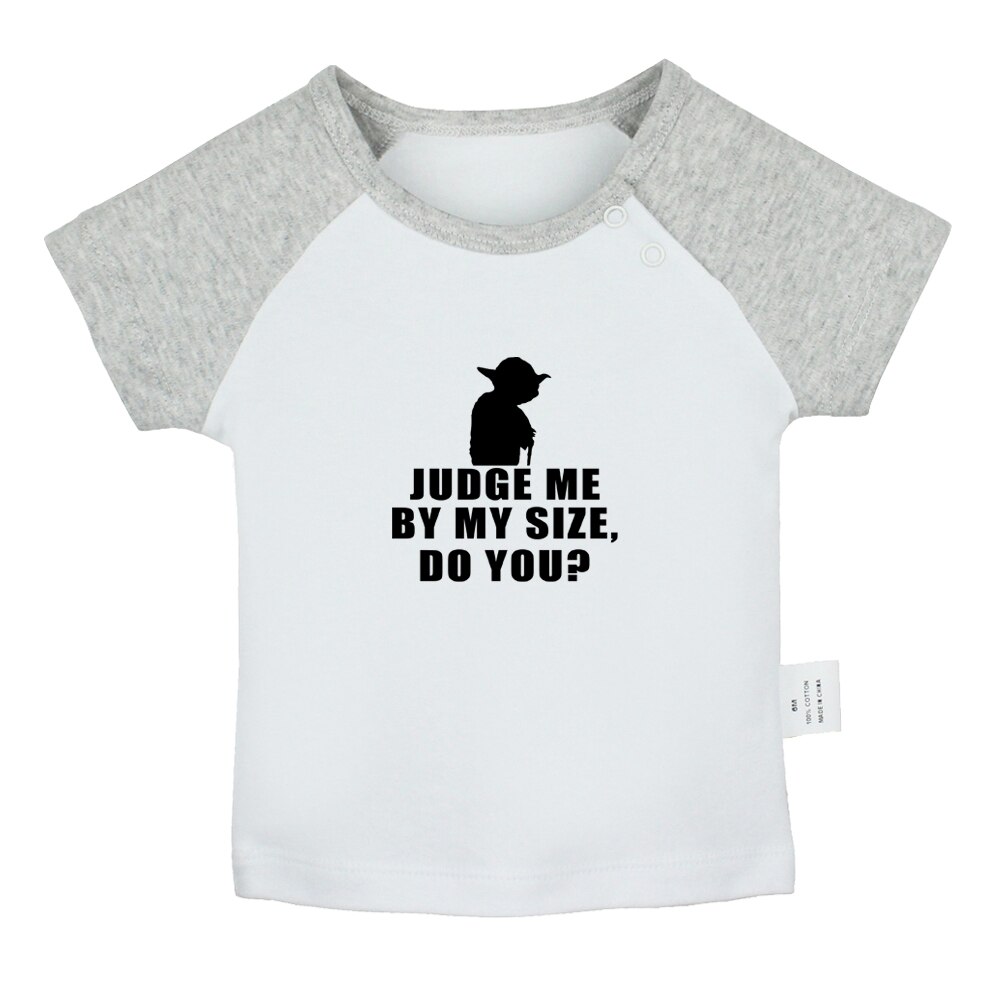 Beoordelen Me Door Mijn Maat Heb Je Plezier Art Gedrukt Baby Jongens T-shirts Leuke Baby Meisjes Korte Mouwen T-shirt pasgeboren Katoenen Tops Kleding: BabyCG8126D / 6-12M