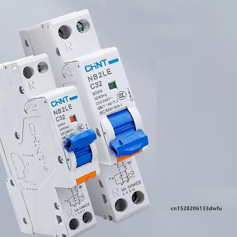 CHINT NB2LE 1P+N interruptor de protección contra fugas disyuntor NB2 AC TYPE RCBO