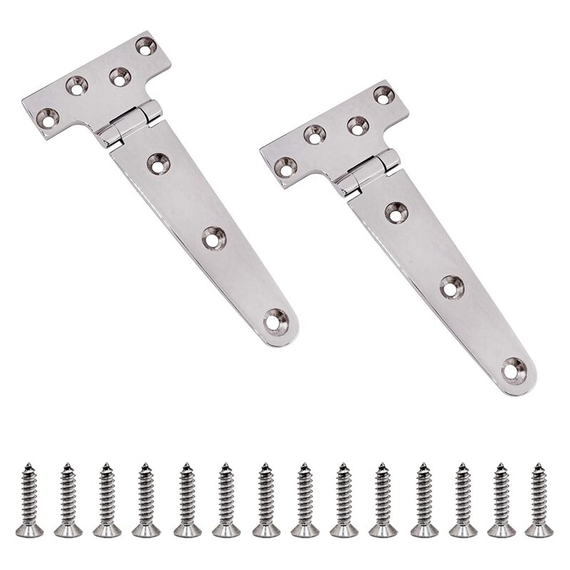 T-Shaped Thickened Hinges, Stainless Steel Industrial Hinges, Cabinet Glass Door Hinges