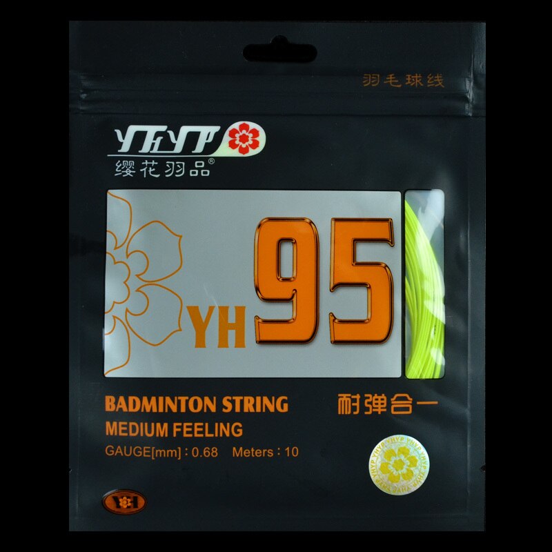 7 PCS Dezelfde als NBG95 Badminton String Medium Gevoel Hoge Veerkracht 0.68mm YH95 Racket Lijn L2092-7SPA: fluorescein