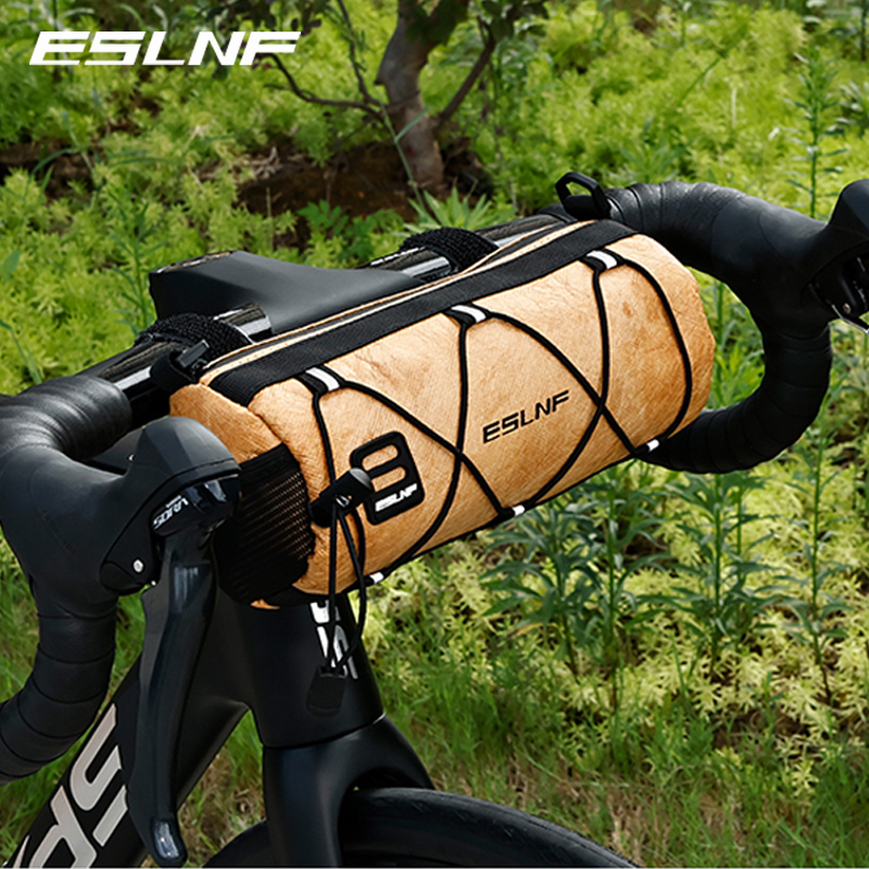 ESLNF-bolsa impermeable para tubo delantero de bicicleta, cesta para manillar de bicicleta, paquete multifunción, portátil, gran capacidad, accesorio de ciclismo