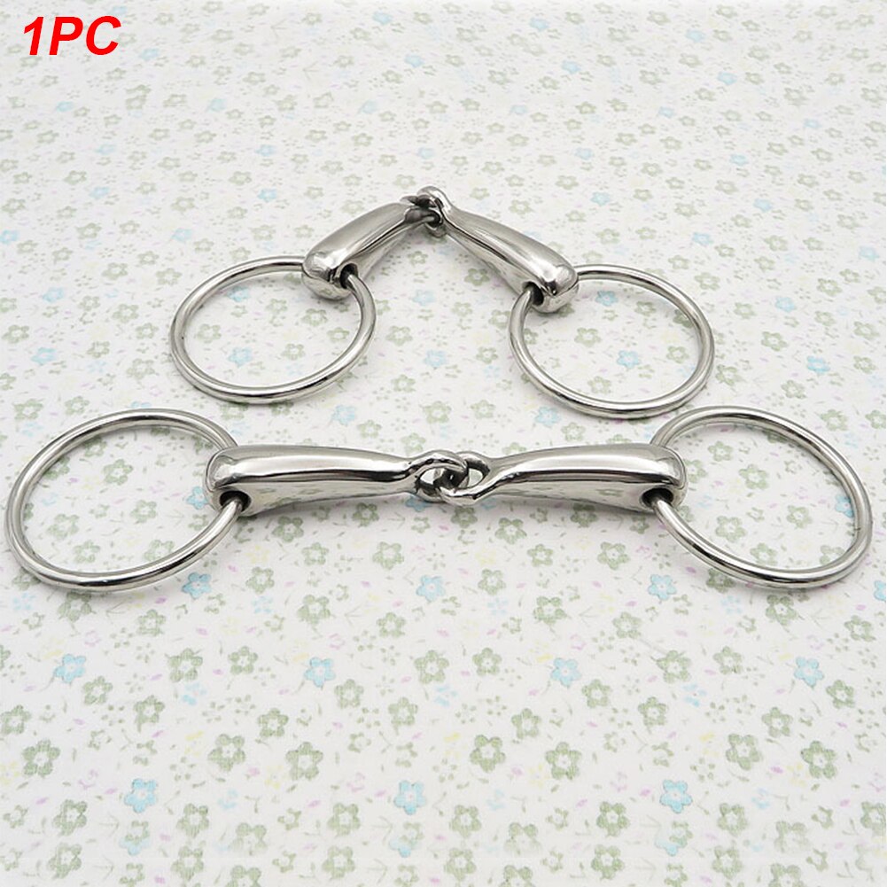 Accesorios duraderos, broca de serpiente pulida para caballo, equipo de anilla suelta, boca de acero inoxidable, Mini, portátil, ahuecado