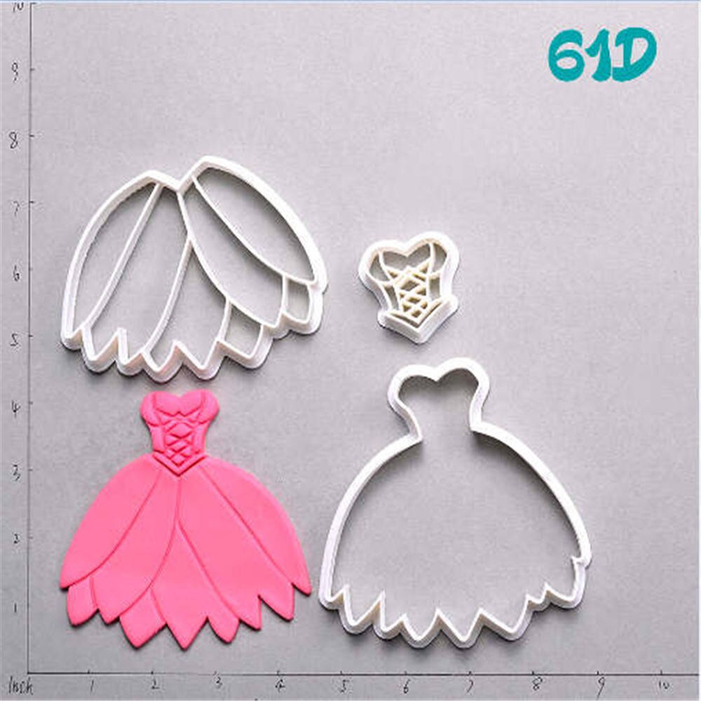 Ballet Dress Cookie Cutter Set Custom Made 3D Printed Fondant Cake Cutter Kitchen Accessories Cake Decoration Tools Biscuit Mold