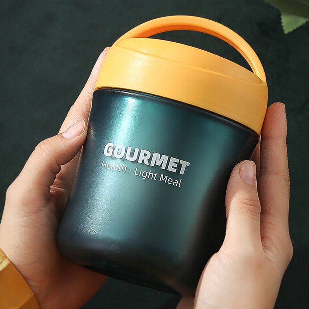 Stainless Steel For Kid Adult Travel Food Jar Flask Office Insulated Vacuum Soup Cup Portable Outdoor Picnic Leak Proof