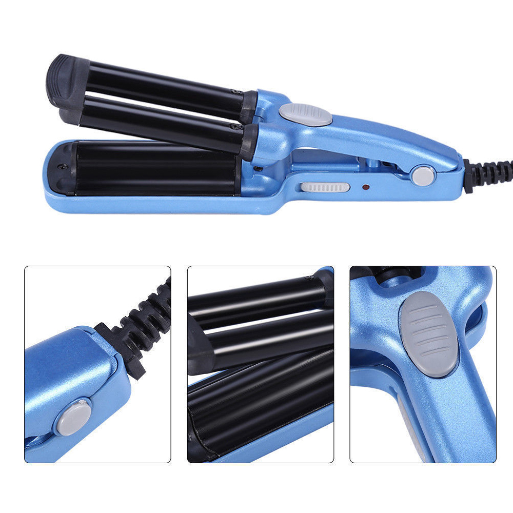 Mini Triple Barrel Hair Curler Ceramic Crimper Hair Curling Iron Salon Wave Roller Hair Styling Tools Curling Wand