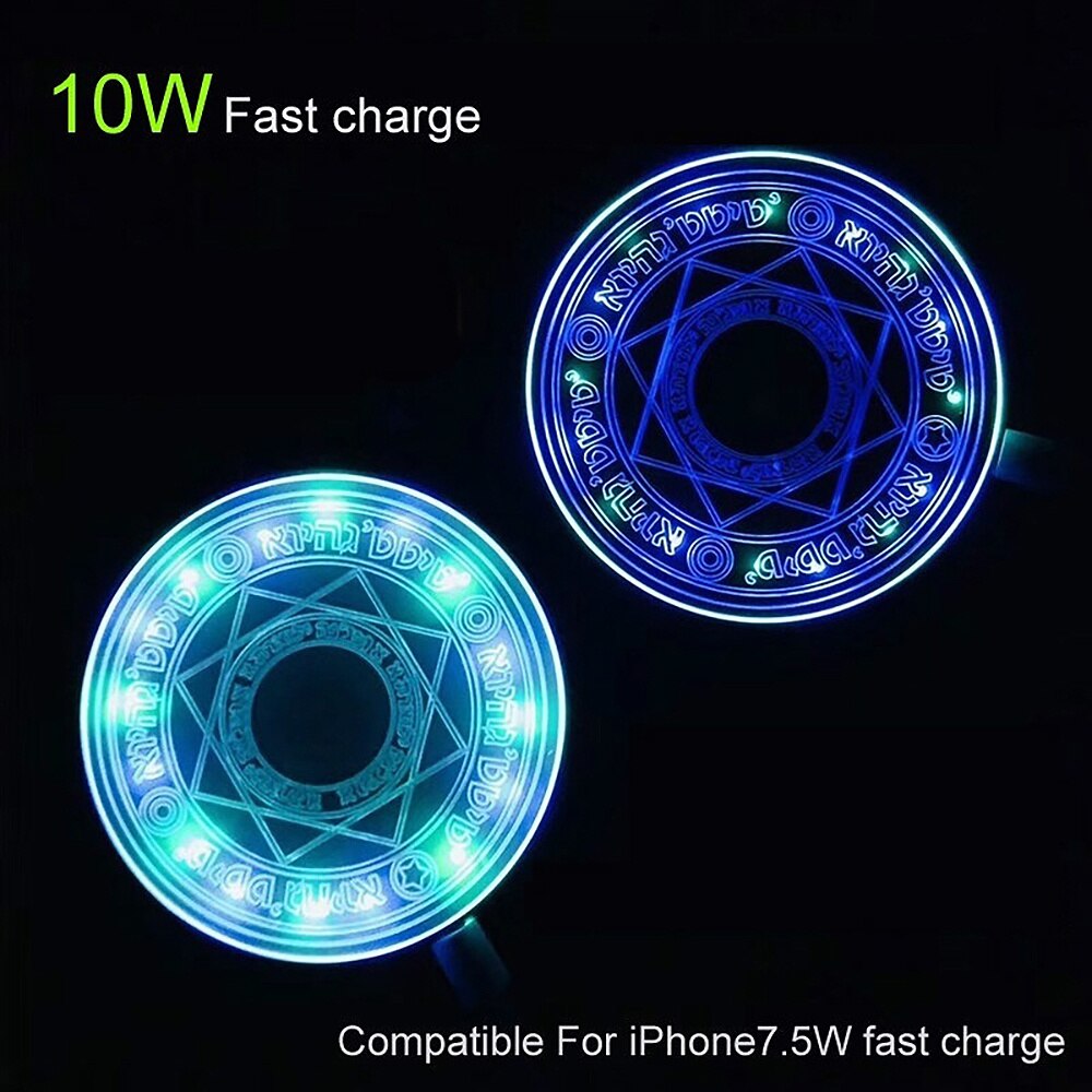10W Magic Array Wireless Charger For iPhone13 13Pro 12 12ProMax 11 11Pro X 8 7 Plus XS MAX XR For Samsung S6 S7 Edge S8 S9 Plus
