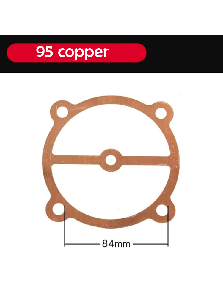 1 set/3pcs Paper Pad Clip Steel Sheet Air Compressor Cylinder Head Base Valve Plate Sealing Gasket Washers: Rose Red