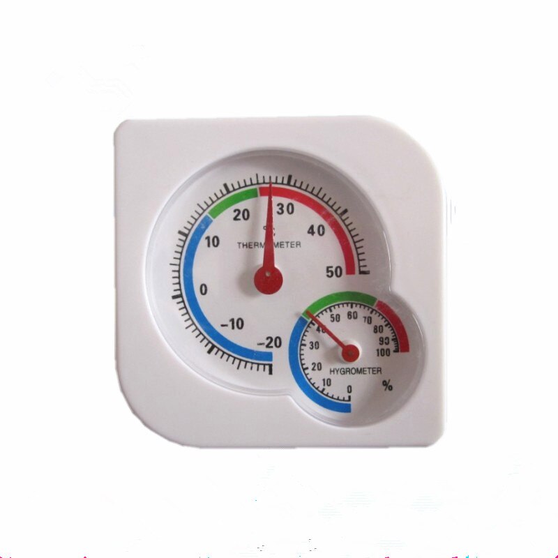 5pcs Pointer temperature hygrometer 75*13mm gourd-shaped thermometer temperature and humidity meter