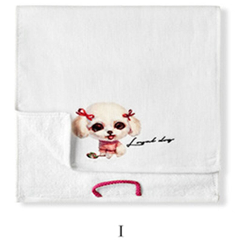 Vauvan pyyhe puhdasta puuvillaa lasten kasvopyyhkeet pehmeä lasten nenäliina koukulla kylpypyyhe vastasyntyneille vauvoille 25*50cm valkoista: I