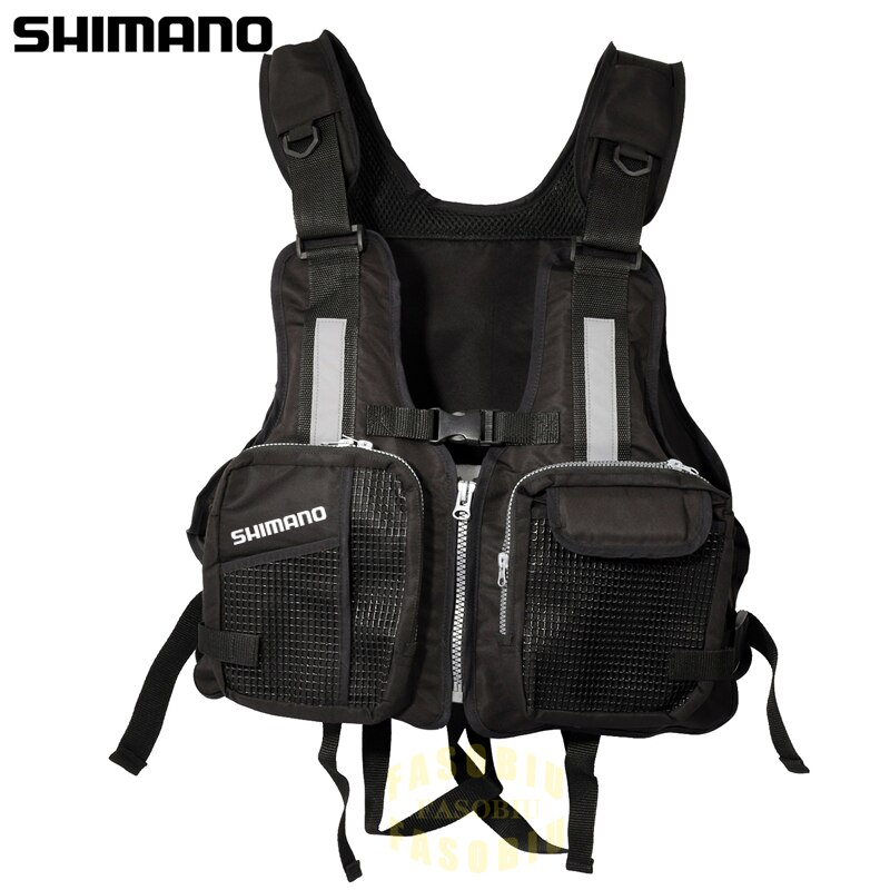 Shimano Angeln Schwimmweste Erwachsene Schwimmen Leben Weste draussen Auftrieb Kajak Angeln Weste Treiben Bootfahren Rettungs Jacke: Schwarz
