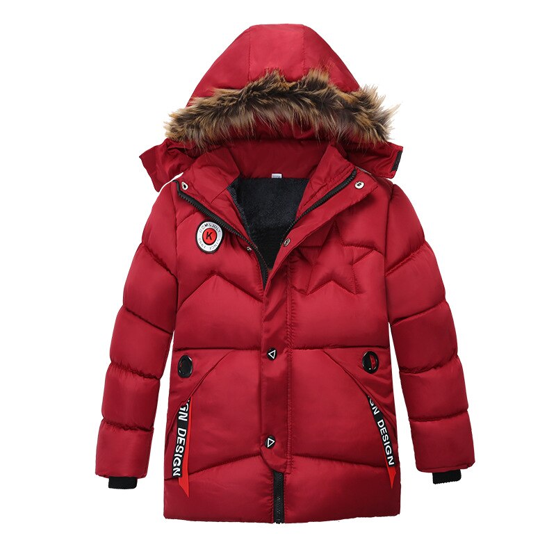 2022 Herfst Winter Baby Jongens Jas Jas Voor Jongens Kinderen Jas Kinderen Hooded Warme Bovenkleding Jas Voor Jongen Kleding 2 3 4 5 Jaar: A / 120CM