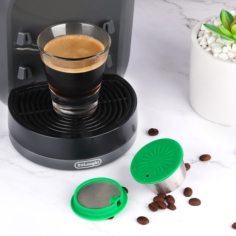Refillable Capsule For Dolce Gusto Reusable Pod Coffee Machine 4th Generation Crema Maker Nespresso Original Capsule Adapter