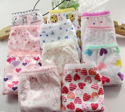 6Pcs/Lot Girls Cotton Underwear Kids Briefs Panties Baby Children Underpants 1-12Years: 7