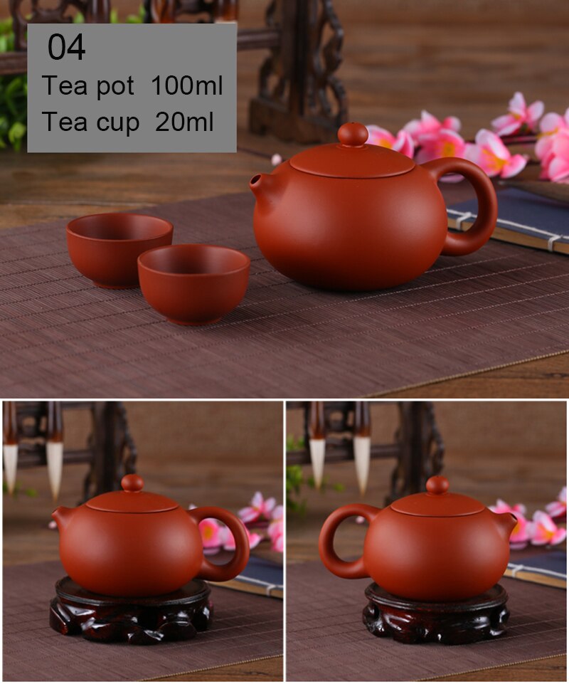 Yixing Paarse Klei Kleine Thee Set Omvat 1 Pot 2 Kopjes, Xishi Pot Thee Ceremonie, zisha Keramische Aardewerk Theekopje, China Kung Fu Thee Set
