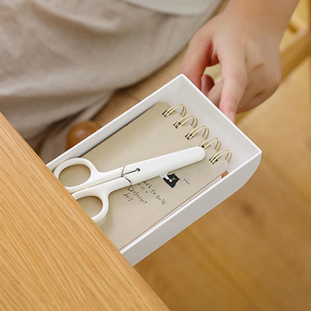 Hidden Pencil Tray Drawer Desk Table Storage Drawer Organizer Box Under Desk Desktop Organizer For Office School