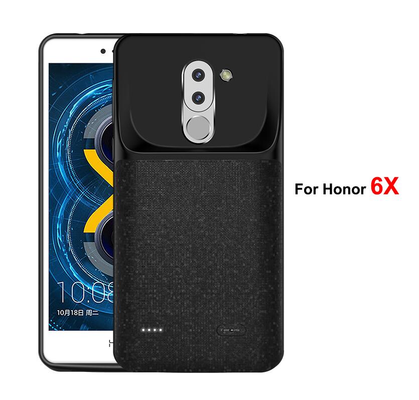 Batterie externe Portable dos chargeur externe charge batterie étui de protection couvercle pour HUAWEI Honor 6X7X9 8 P20lite Nova 3e: For honor 6X