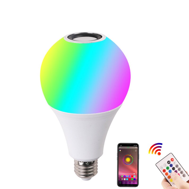 E27 Bluetooth Lautsprecher Globus Musik LED-lampe Lampe Hause KTV Schlafzimmer Drahtlose APP Kontrolle Dimmbare RGB Weiß Glühbirnen 110V 220V: A