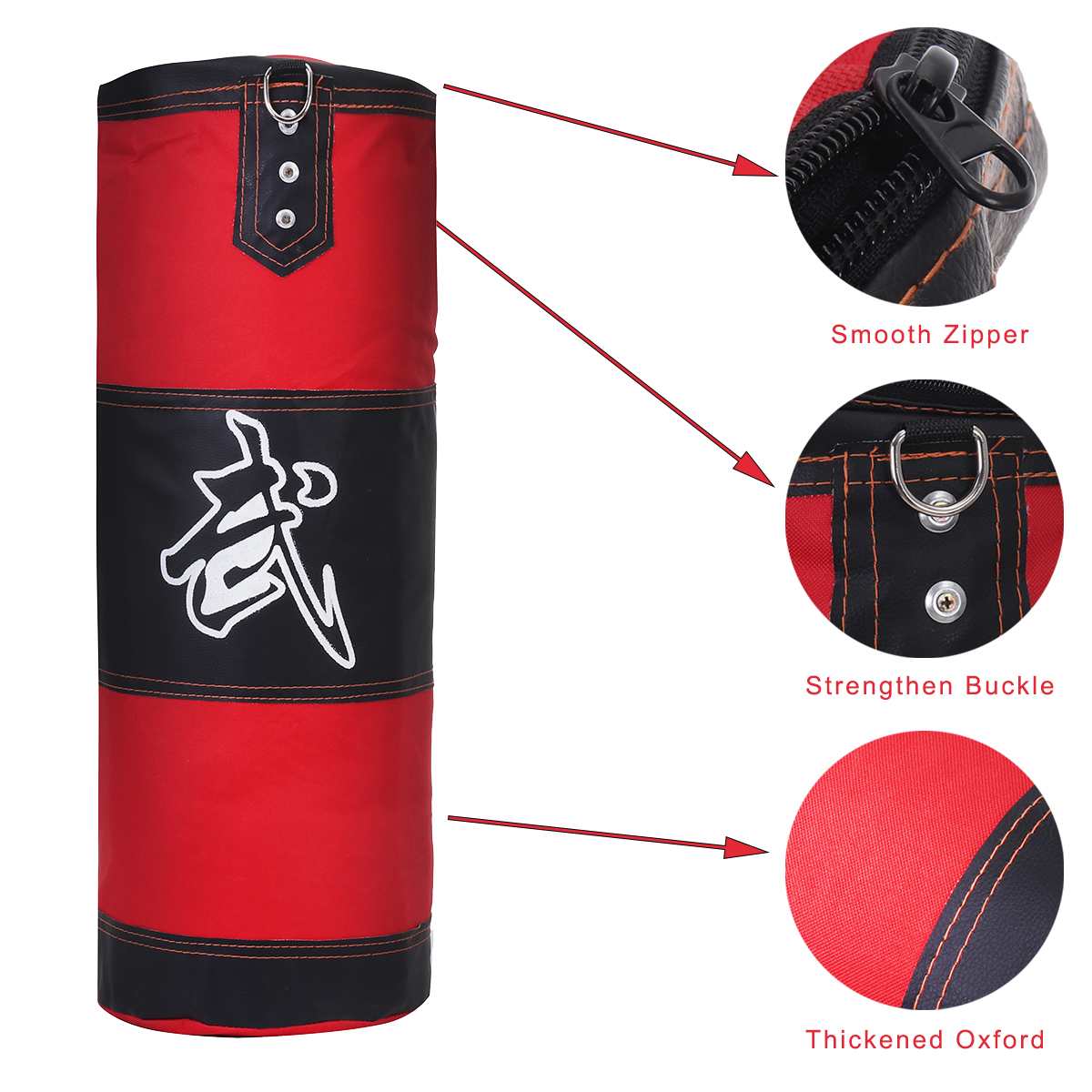 80/100/120cm Boxing Hanging Kick Sandbag Punching Bag Training Gym Adults Fitness Power Exercise Empty-Heavy Sandbag 6pcs/set