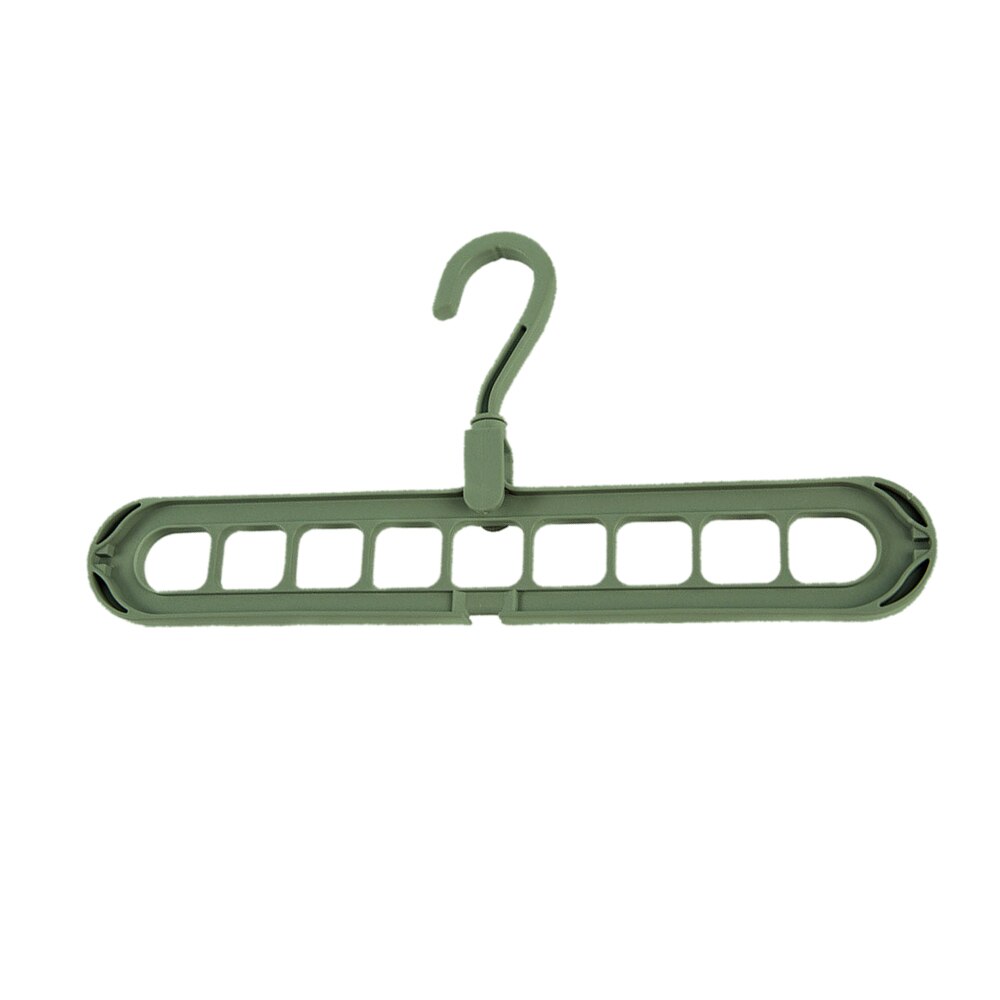 Multi-function Plastic Scarf Clothes Hangers Clothes Drying Rack Multi Port Support Circle Clothes Hanger Storage Racks: Green