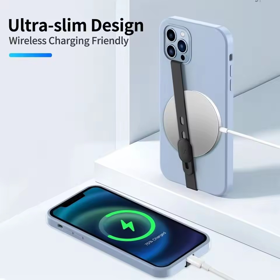 Pulsera de silicona para funda de teléfono móvil, cuerdas elásticas, soporte para anillo de dedo, banda de mano para teléfonos inteligentes