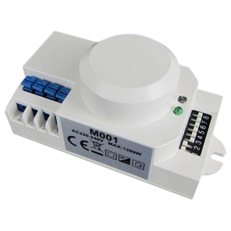 220V 360 Degree Microwave Sensor Light Switch Induction Microwave Motion Sensor Switch Vibration Sensor: Default Title
