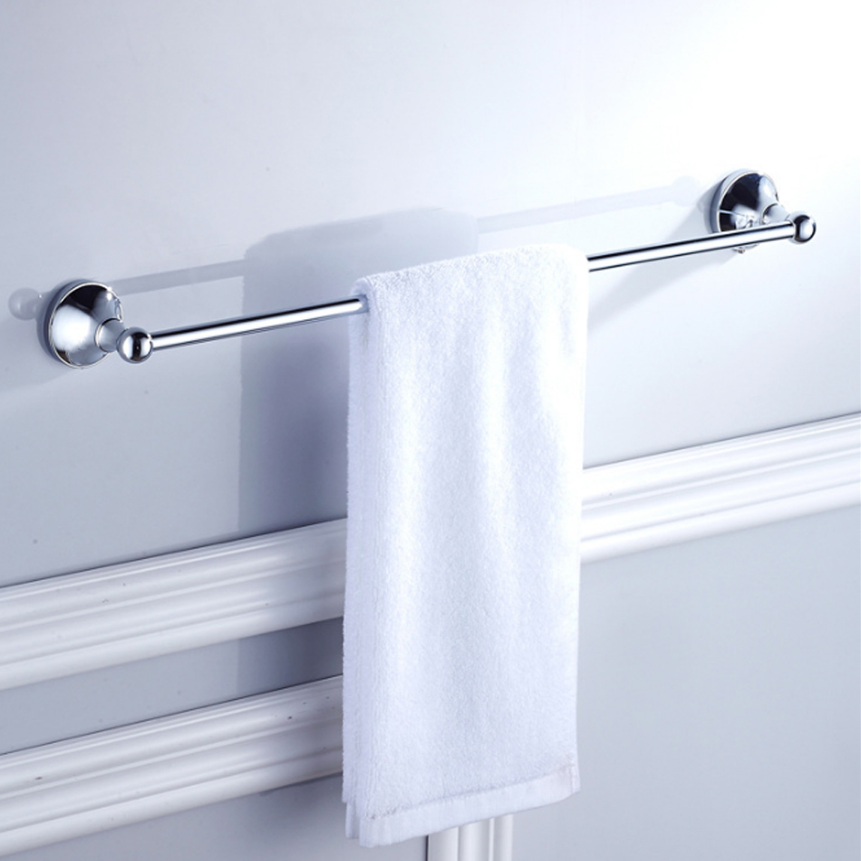 Juego de accesorios cromados para baño, barra de toalla doble de latón cromado, estante de cepillo de inodoro, soporte de rollo de papel para WC, juego de accesorios de baño