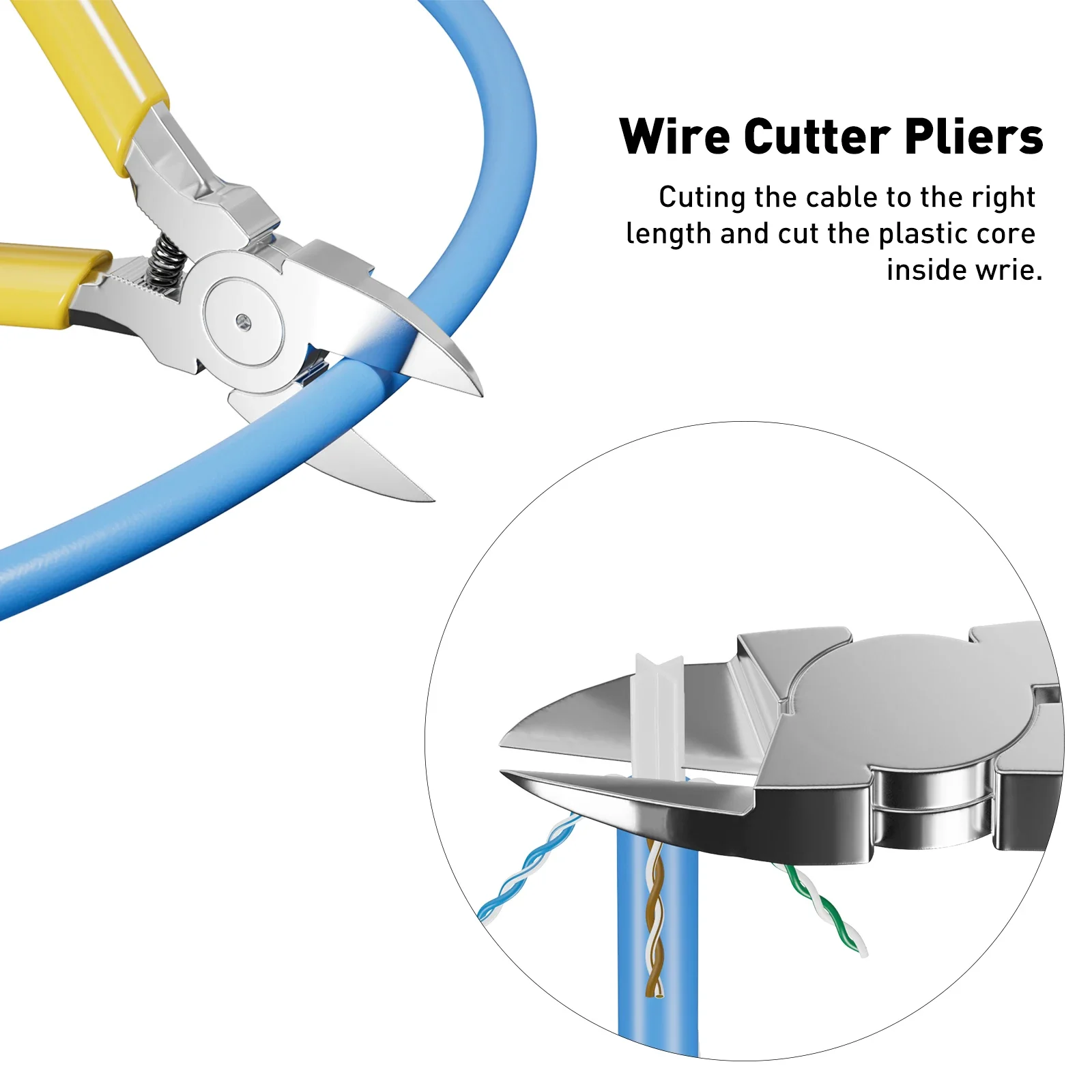 ZoeRax Network Tool Kit - Cat7 Cat6A Cable Tester, Crimper, Wire Cutter, Connectors, Boots, Ties, Screwdrivers