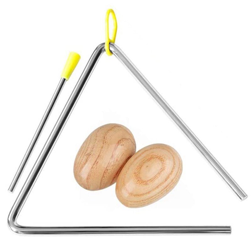 6 Inch Musical Percussion Instrument, Rhythm Sticks Wood Claves, Hand Musical Percussion Instrument for Kids