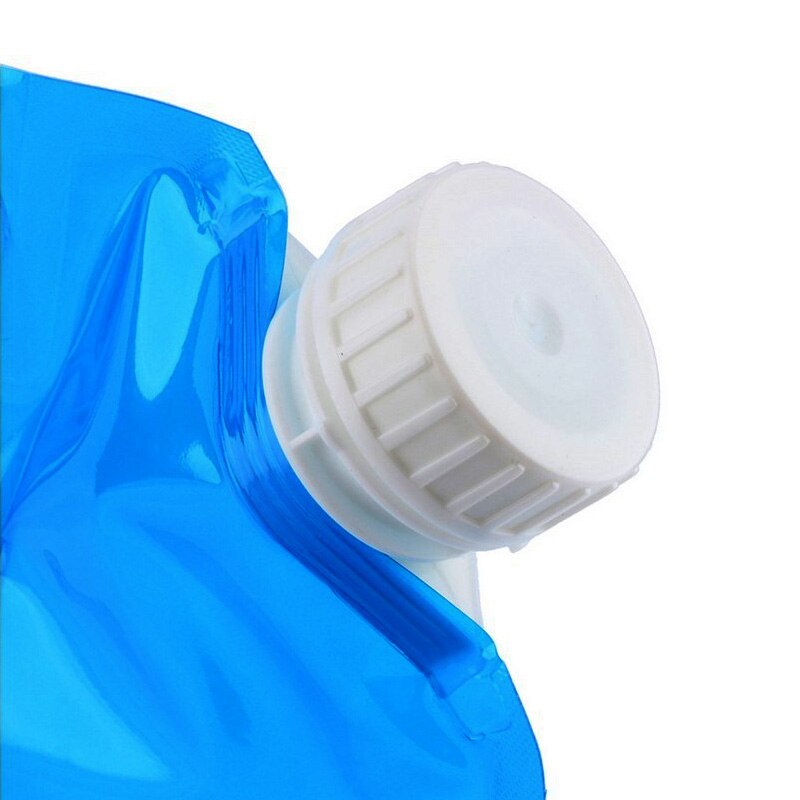 High Capacity Outdoor Water Bag 5/10L Folding Water Bag Canister PE Tasteless Safety Seal Lightweight Drinking Water Storage Bag