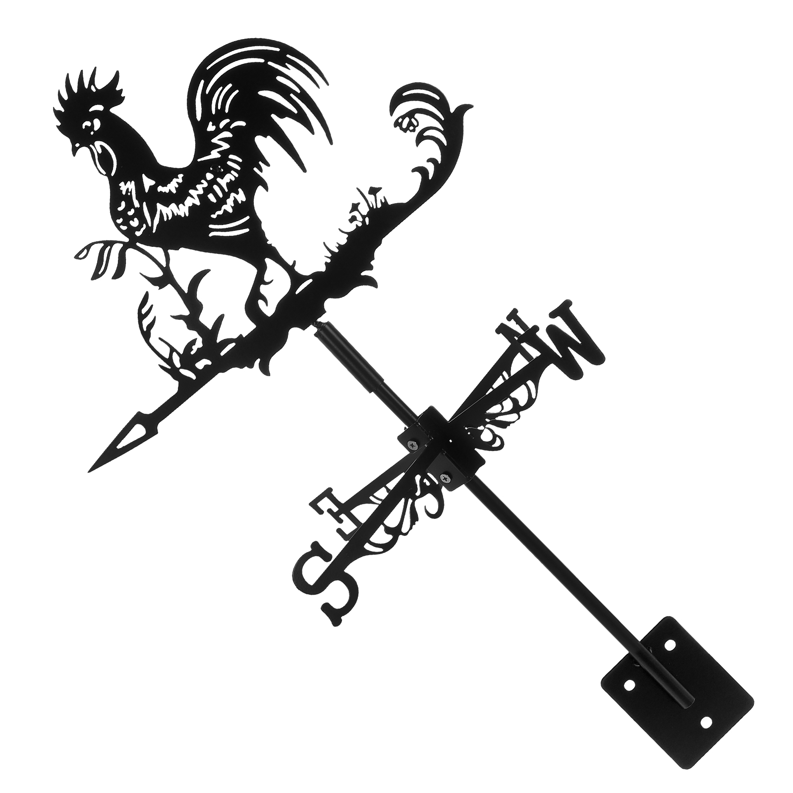 Farm Yard Metal Wrought Iron Roof Decoration Weather Vane Indicator Sign Vanes for Sheds Ornament Garden