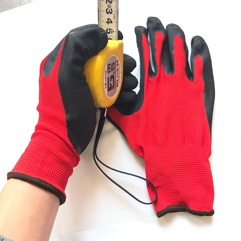 Werkhandschoenen bouw beschermende veiligheidshandschoenen gebreide polyester katoenen handschoenen voor tuinieren