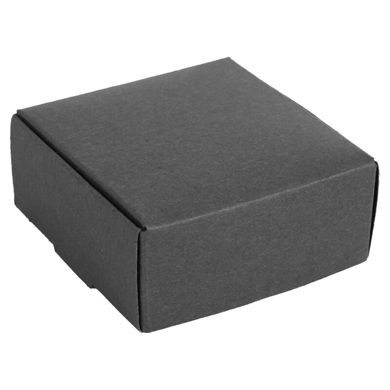 100 x /Lot Small Kraft Paper Box Cardboard Handmade Soap Box Craft Paper Box Packaging Jewelry Box: Black