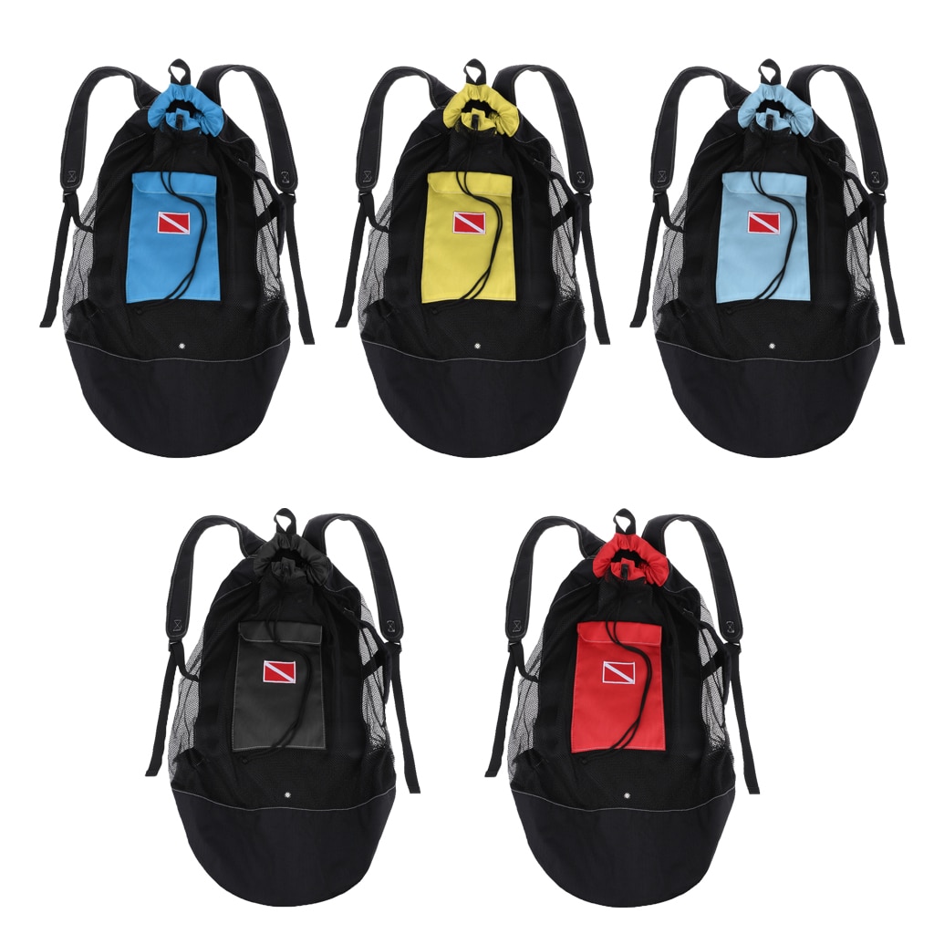 Duiken Snorkelen Mesh Rugzak Dive Gear Dry Bag Sack Pack Beach Fin Snorkel Vinnen Masker Mesh Zak Houder Duiken tassen