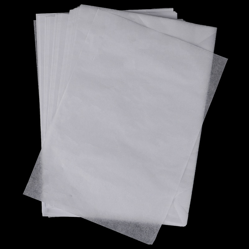 100 stk kopioverførsel udskrivning tegningspapir svovlsyrepapir til teknisk tegning udskrivning gennemsigtigt sporingspapir