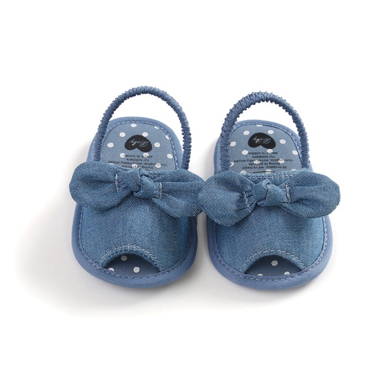 Zomer Baby Meisjes Ademende Anti-Slip Schoenen Vlinder-Knoop Patroon Sandalen Peuter Zachte Zolen Eerste Wandelaars