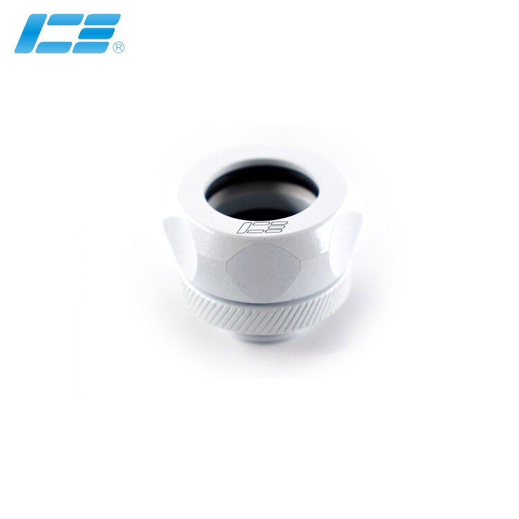 8 stk icemancooler 10 x 14mm petg badekar fittings  g1/4 od14mm stift rør hånd kompression stik sort, hvid, rød, blå cp 25 x 20mm