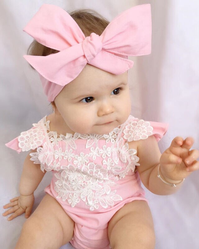 Infant Baby Girls Boys Clothes Short Sleeve Romper Outfits Jumpsuit Newborn Kids Boy Girl Ruffle Rompers 3M-18M