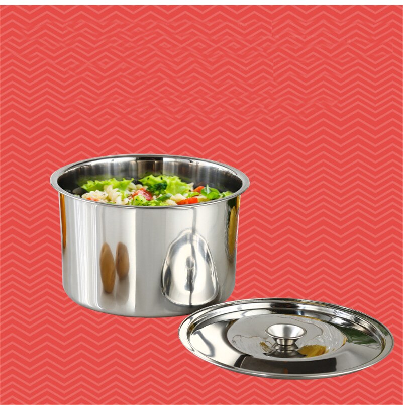 kitchen accessories meal prep serving bowl soup pot with lid ureens noodle cans seasoning oil container 1pc