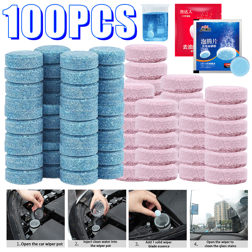 Auto Glas Wasser reiniger Brause tablette Auto Fenster feste Reinigung Auto Auto Glas wischer Wasch tabletten Autozubehör